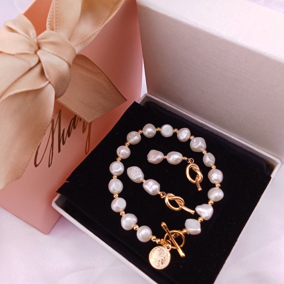 SET XU_ Bộ Nữ Trang MADAME HIEN PEARL Đính Hạt trai Tự Nhiên Nước Ngọt Cổ Điển, Thời Thượng