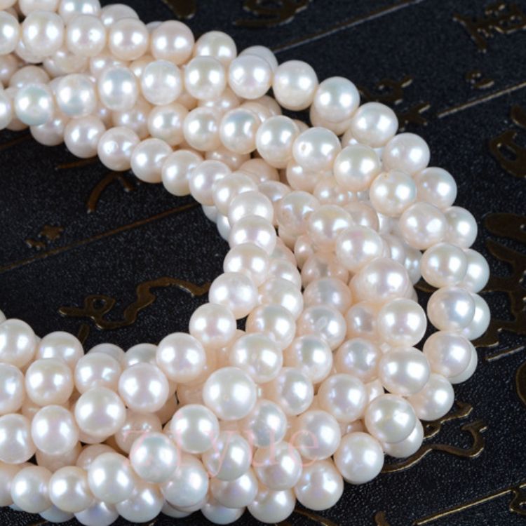 Dây Nguyên Liệu Ngọc Trai tròn 8mm chất lượng cao dùng làm trang sức DIY DT002