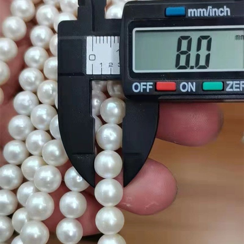 Dây Nguyên Liệu Ngọc Trai tròn 8mm chất lượng cao dùng làm trang sức DIY DT002