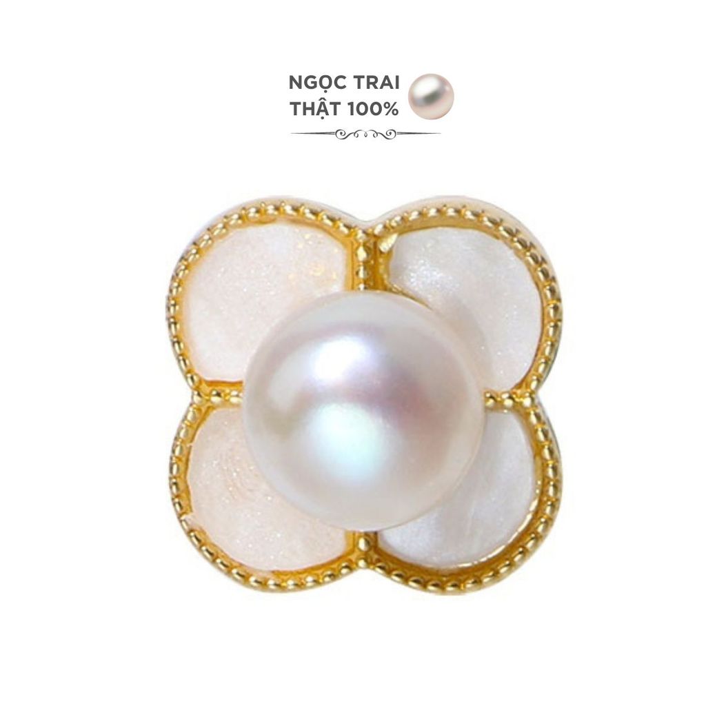 Nhẫn Ngọc Trai Nước Ngọt Tự Nhiên 4 Cánh MADAME HIEN PEARLS Thời Trang Giá Sỉ NN029