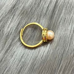 Nhẫn Ngọc Trai Tự Nhiên Mặt Hoa Hướng Dương Nhí Đáng Yêu MADAME HIEN PEARLS Cho Nữ NN004