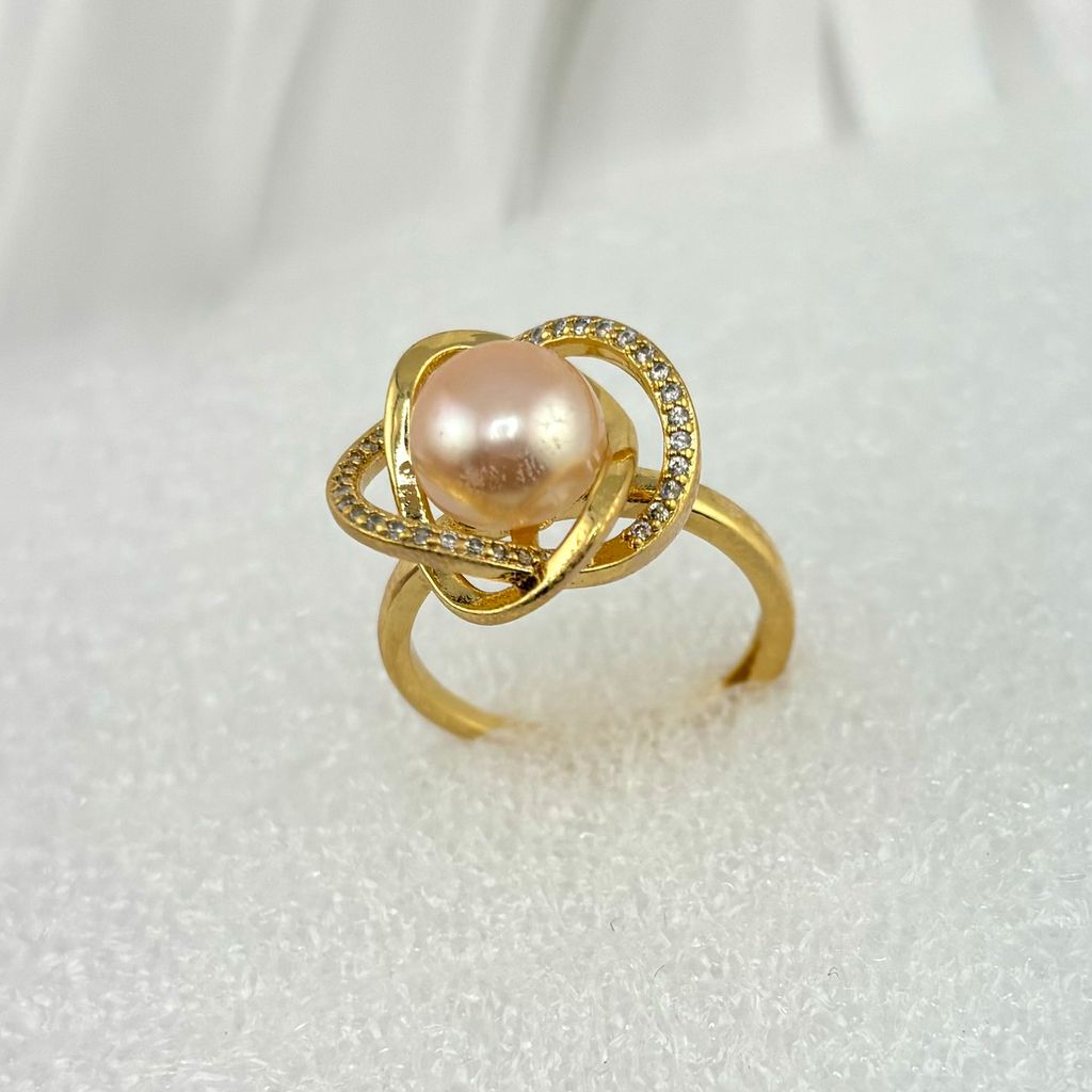 Nhẫn Ngọc Trai Tự Nhiên Bird Nest Micro Zircon MADAME HIEN PEARLS Cho Nữ NN092
