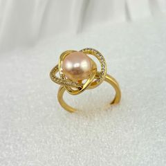 Nhẫn Ngọc Trai Tự Nhiên Bird Nest Micro Zircon MADAME HIEN PEARLS Cho Nữ NN092