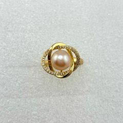 Nhẫn Ngọc Trai Tự Nhiên Bird Nest Micro Zircon MADAME HIEN PEARLS Cho Nữ NN092