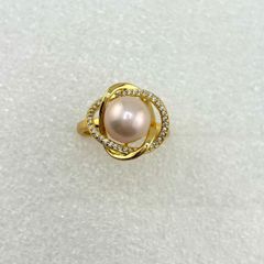 Nhẫn Ngọc Trai Tự Nhiên Bird Nest Micro Zircon MADAME HIEN PEARLS Cho Nữ NN092