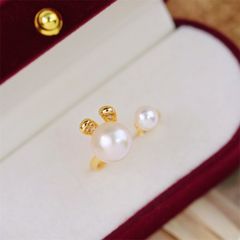 Bộ Trang Sức Ngọc Trai Dáng Thỏ Mặt Trăng Moon Rabbit MADAME HIEN PEARLS Cho nữ SPS115