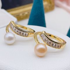 Nhẫn Ngọc Trai Tối Giản Thời Trang Quý Phái Unisex Nam Nữ NN038
