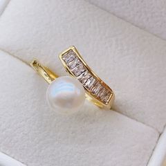 Nhẫn Ngọc Trai Tối Giản Thời Trang Quý Phái Unisex Nam Nữ NN038