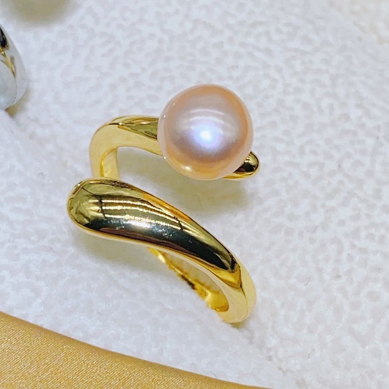 Nhẫn Ngọc Trai Tự Nhiên Kiểu Dáng Hiện Đại Sang Trọng NN057