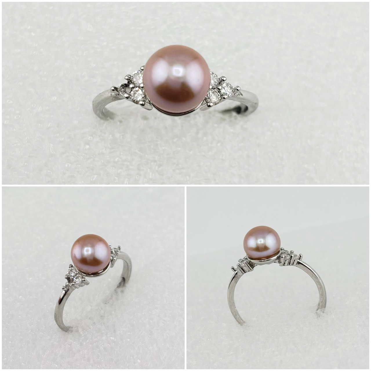 Nhẫn Ngọc Trai Tự Nhiên Kiểu Dáng Tối Giản MADAME HIEN PEARLS Thời Trang Nữ NN058