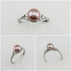 Nhẫn Ngọc Trai Tự Nhiên Kiểu Dáng Tối Giản MADAME HIEN PEARLS Thời Trang Nữ NN058