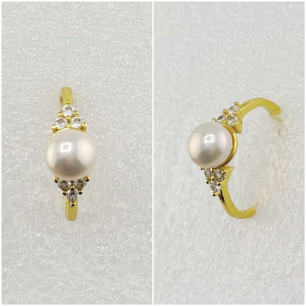 Nhẫn Ngọc Trai Tự Nhiên Kiểu Dáng Tối Giản MADAME HIEN PEARLS Thời Trang Nữ NN058