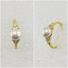 Nhẫn Ngọc Trai Tự Nhiên Kiểu Dáng Tối Giản MADAME HIEN PEARLS Thời Trang Nữ NN058