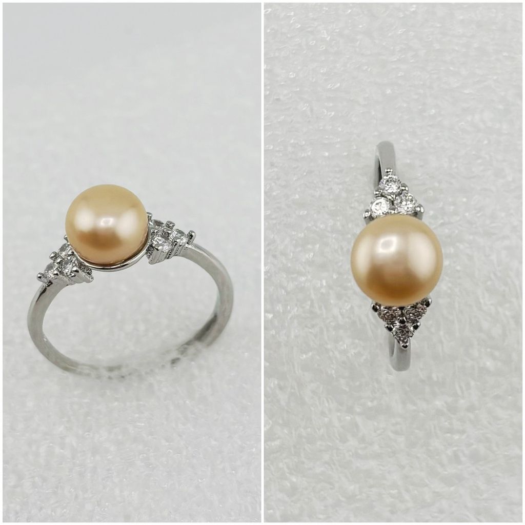 Nhẫn Ngọc Trai Tự Nhiên Kiểu Dáng Tối Giản MADAME HIEN PEARLS Thời Trang Nữ NN058