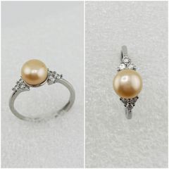 Nhẫn Ngọc Trai Tự Nhiên Kiểu Dáng Tối Giản MADAME HIEN PEARLS Thời Trang Nữ NN058