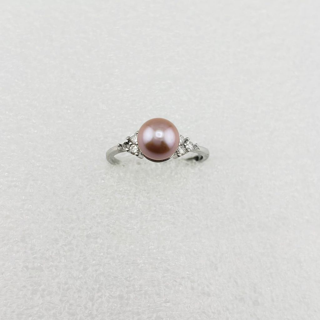 Nhẫn Ngọc Trai Tự Nhiên Kiểu Dáng Tối Giản MADAME HIEN PEARLS Thời Trang Nữ NN058