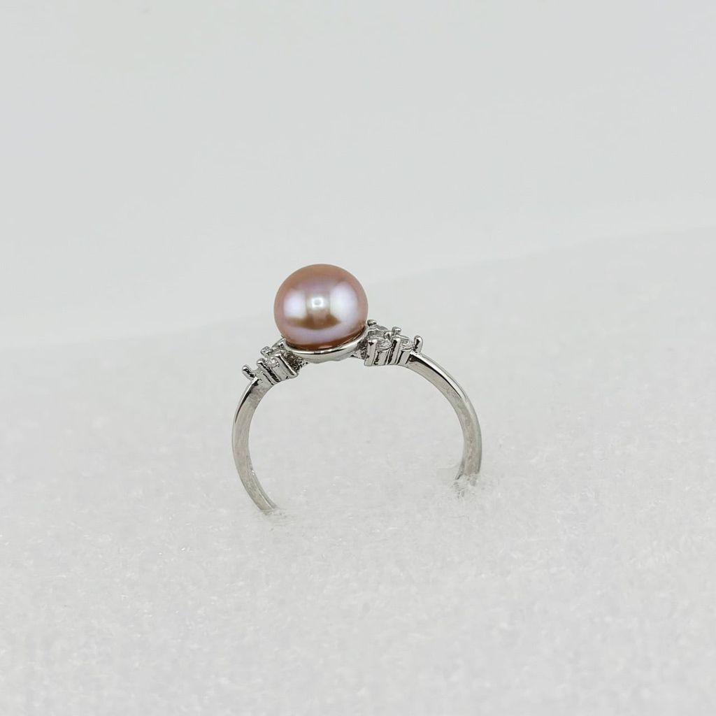 Nhẫn Ngọc Trai Tự Nhiên Kiểu Dáng Tối Giản MADAME HIEN PEARLS Thời Trang Nữ NN058