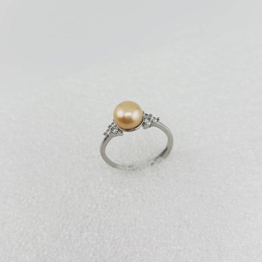 Nhẫn Ngọc Trai Tự Nhiên Kiểu Dáng Tối Giản MADAME HIEN PEARLS Thời Trang Nữ NN058