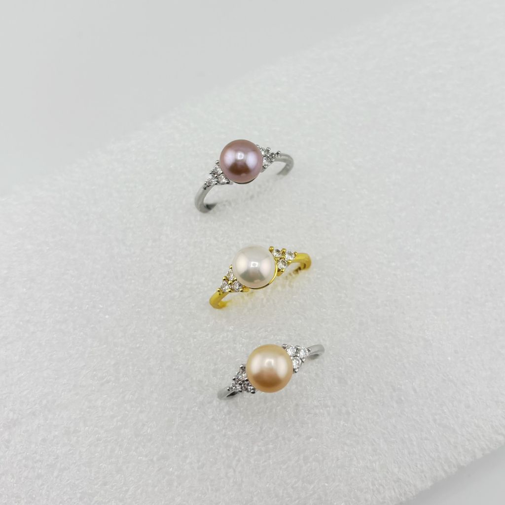 Nhẫn Ngọc Trai Tự Nhiên Kiểu Dáng Tối Giản MADAME HIEN PEARLS Thời Trang Nữ NN058