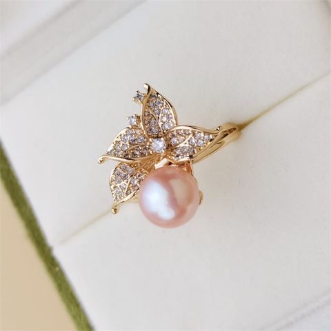 Nhẫn Ngọc Trai Tự Nhiên Hoa Ly MADAME HIEN PEARLS Sang Trọng