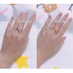 Nhẫn Bạc Ý s924 Đính 2 Hạt Ngọc Trai Tự Nhiên MADAME HIEN PEARLS NN065