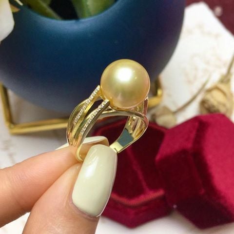 Nhẫn Ngọc Trai Thật Tự Nhiên MADAME HIEN PEARLS Nhẫn Đại Gia Sang Trọng Nam Nữ