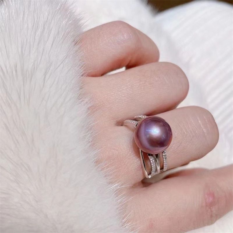 Nhẫn Ngọc Trai Thật Tự Nhiên MADAME HIEN PEARLS Nhẫn Đại Gia Sang Trọng Nam Nữ NN066