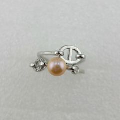 Nhẫn Ngọc Trai Tự Nhiên Mắt Xích Mũi Heo Con Nam Nữ MADAME HIEN PEARLS NN076