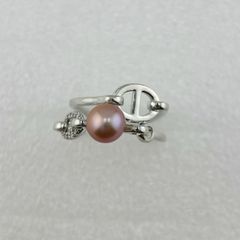 Nhẫn Ngọc Trai Tự Nhiên Mắt Xích Mũi Heo Con Nam Nữ MADAME HIEN PEARLS NN076