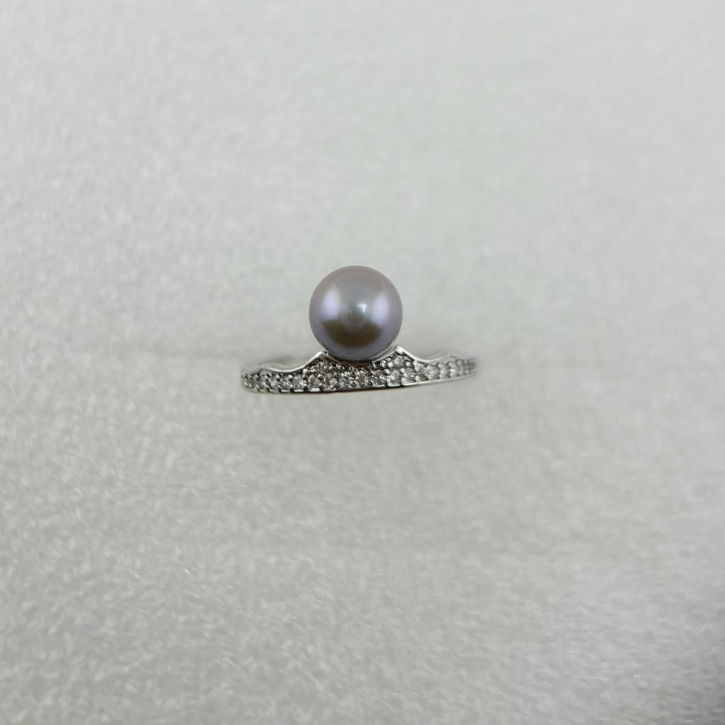 Nhẫn Ngọc Trai Tự Nhiên Mặt Vương Miện Công Chúa Xinh Xắn MADAME HIEN PEARLS NN077