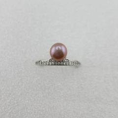 Nhẫn Ngọc Trai Tự Nhiên Mặt Vương Miện Công Chúa Xinh Xắn MADAME HIEN PEARLS NN077