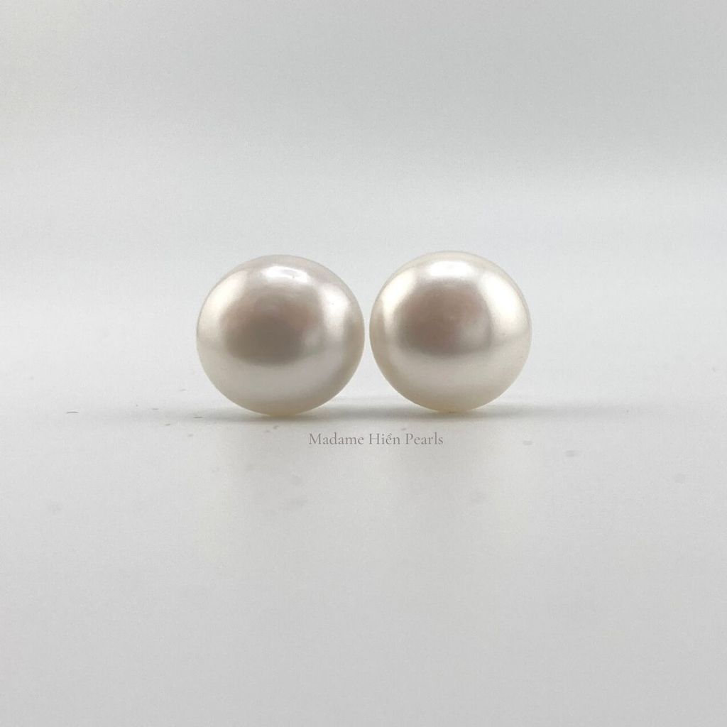 Bông tai Nụ Ngọc Trai Chuôi Bạc Ý s925 Madame Hien Pearls Thời trang tối giản BTN0BD056