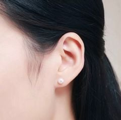 Bông tai Nụ Ngọc Trai Chuôi Bạc Ý s925 Madame Hien Pearls Thời trang tối giản BTN0BD056