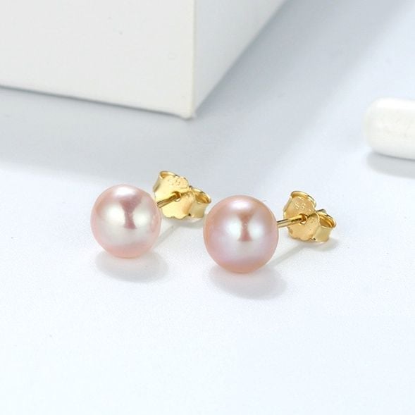 Bông tai Nụ Ngọc Trai Chuôi Bạc Ý s925 Madame Hien Pearls Thời trang tối giản BTN0BD056