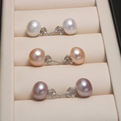 Bông tai Nụ Ngọc Trai Chuôi Bạc Ý s925 Madame Hien Pearls Thời trang tối giản BTN0BD056