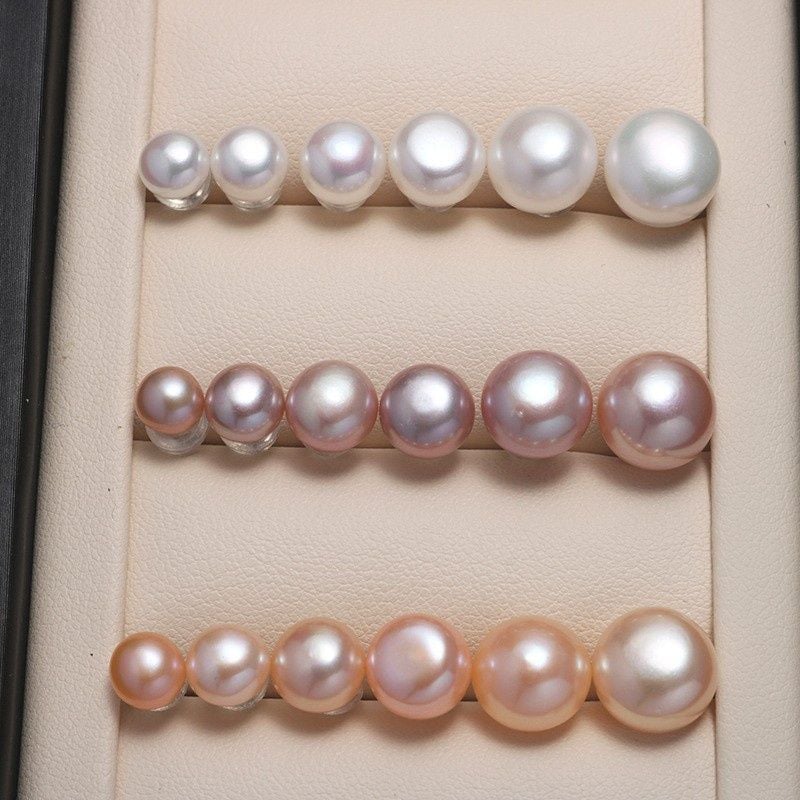 Bông tai Nụ Ngọc Trai Chuôi Bạc Ý s925 Madame Hien Pearls Thời trang tối giản BTN0BD056