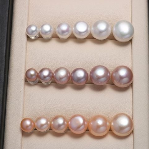 Bông tai Nụ Ngọc Trai Chuôi Bạc Ý s925 Madame Hien Pearls Thời trang tối giản