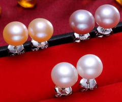 Bông tai Nụ Ngọc Trai Chuôi Bạc Ý s925 Madame Hien Pearls Thời trang tối giản BTN0BD056
