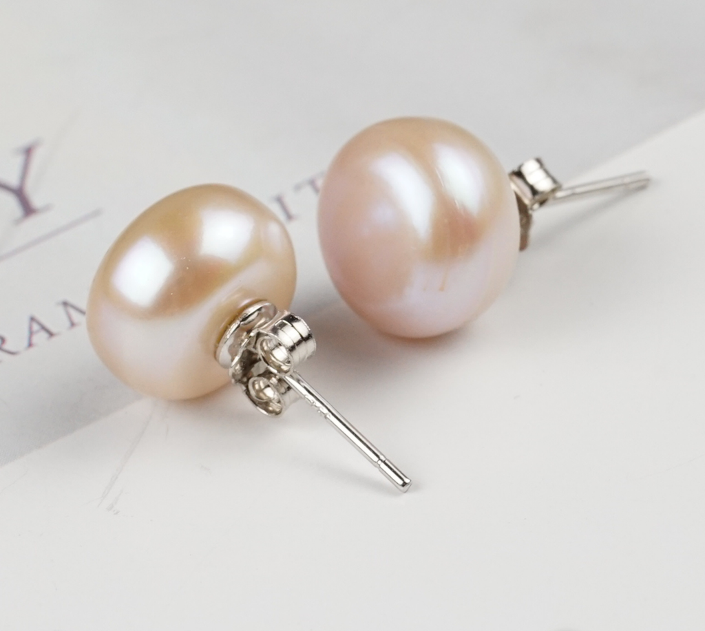 Bông tai Nụ Ngọc Trai Chuôi Bạc Ý s925 Madame Hien Pearls Thời trang tối giản BTN0BD056