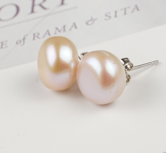 Bông tai Nụ Ngọc Trai Chuôi Bạc Ý s925 Madame Hien Pearls Thời trang tối giản BTN0BD056
