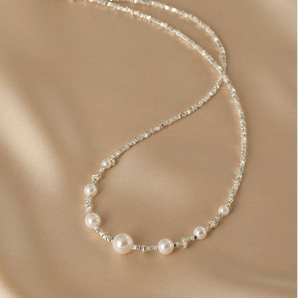 Vòng Cổ Ngọc Trai Mặt Hạt Ngọc Trai Tròn Chạy MADAME HIEN PEARLS Sang Trọng MT018