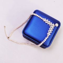Vòng cổ Ngọc trai Tự Nhiên Phong Cách Hoàng Gia sang trọng quý phái cho nữ CT004