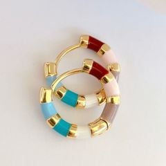[Designer Jewelry] Bông Tai Mặt Hoạ Tiết Thiết Kế Vòng Tròn Đính Tua Rua Ngọc Trai Giọt Nước Tự Nhiên MADAME HIEN PEARLS Cho Nữ BTG159