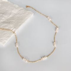 Vòng Cổ Ngọc Trai Đính Chùm 3 Hạt Ngọc Trai Tự Nhiên 3-4mm Cách Khoản Đáng Yêu MADAME HIEN PEARLS CT028