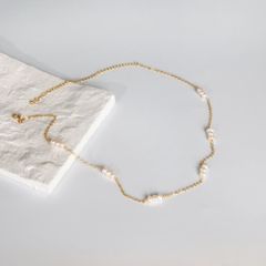 Vòng Cổ Ngọc Trai Đính Chùm 3 Hạt Ngọc Trai Tự Nhiên 3-4mm Cách Khoản Đáng Yêu MADAME HIEN PEARLS CT028