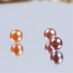 Hạt Ngọc Trai tròn Ngọc Trai Tròn Hồng Tím Tự Nhiên 6-7mm AAA Làm Phụ Kiện Trang Sức MADAME HIEN PEARLS HT018