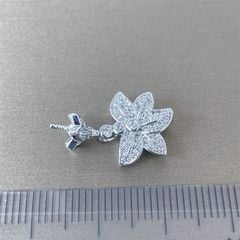 Vòng Cổ Mặt Hạt Ngọc Trai Tự Nhiên Mặt Hoa Ly Đính Ngọc Trai Tự Nhiên MADAME HIEN PEARLS MT027