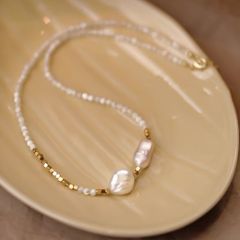 Vòng Cổ Ngọc Trai Baroque Phong Cách Beimu Nhẹ Nhàng Lạ Mắt Sành Điệu MADAME HIEN PEARLS MB014