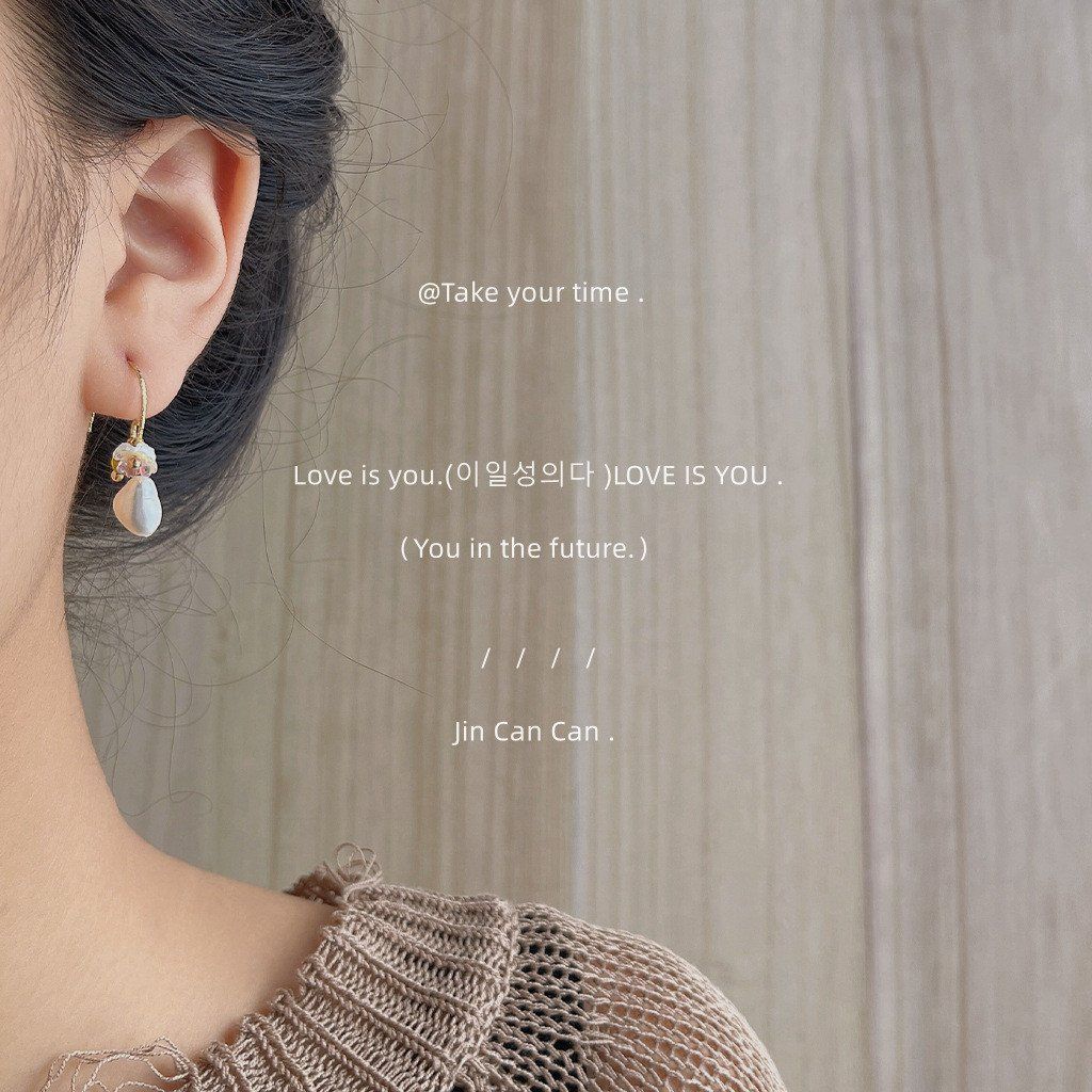 Bông tai Baroque Ngọc Trai Phối Cham Hoa Phong cách Pháp Nữ Nhẹ Nhàng MADAME HIEN PEARLS BTB061