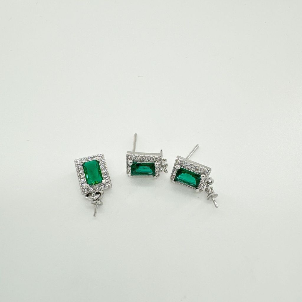 Bộ Set Ngọc Trai Vòng cổ và Bông Tai Bộ Trang Sức Ngọc Trai Tự Nhiên Khung Đính Đá Quý Sang Trọng MADAME HIEN PEARLS Cho Nữ SPS113